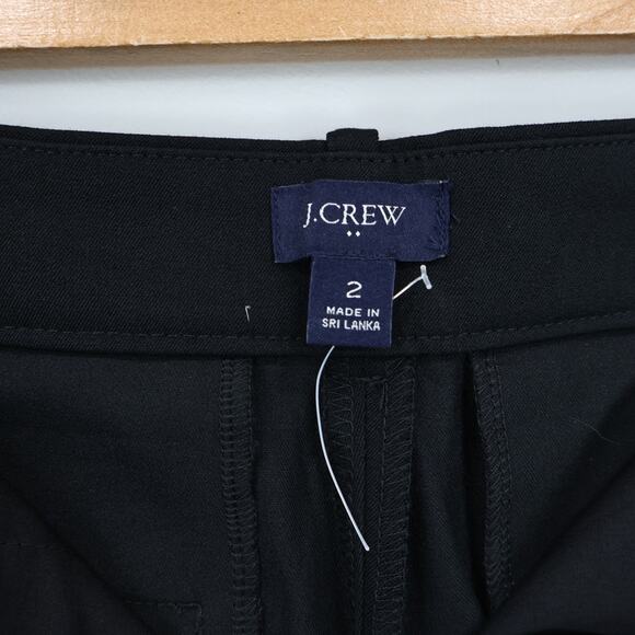 NWOT J.Crew Factory Remy Wide-Leg Cropped Stretch Dress Pant In Black Size 2 - Picture 8 of 9